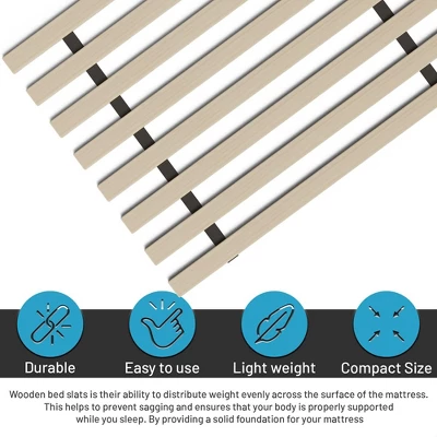 Continental Sleep, 0.75-Inch Standard Vertical Mattress Support Wooden Bunkie Board/Slats 3 Continental Sleep, 0.75-Inch Standard Vertical Mattress Support Wooden Bunkie Board/Slats - Image 3