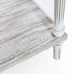 LuxenHome Distressed White Wood And Metal 3-Drawer 1-Shelf Console And Entry Table 21 LuxenHome Distressed White Wood And Metal 3-Drawer 1-Shelf Console And Entry Table -Baxton Studio Shop GUEST a35f2b66 ac47 4900 9169 e723f88fa0d9