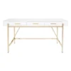 Broadway Desk White Gloss - OSP Home Furnishings