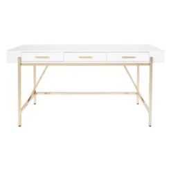 Broadway Desk White Gloss - OSP Home Furnishings
