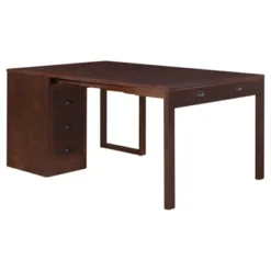 Expanding Desk With Ottoman And Converts To Table Expresso Brown - Stakmore -Baxton Studio Shop GUEST a3bf404d 1e3e 4bc9 9a1b 5eb8f94dd7a4