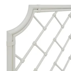 Queen Brinley Geometric Mosaic Metal Bed White - Inspire Q 15 Queen Brinley Geometric Mosaic Metal Bed White - Inspire Q -Baxton Studio Shop GUEST a4022264 3583 481b 9a4d ddea868ce9cc