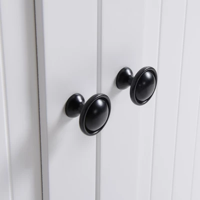 HOMCOM Fluted-Style Wooden Kitchen Island, Storage Cabinet W/ Drawer, Open Shelving, And Interior Shelving For Dining Room 5 HOMCOM Fluted-Style Wooden Kitchen Island, Storage Cabinet W/ Drawer, Open Shelving, And Interior Shelving For Dining Room - Image 5