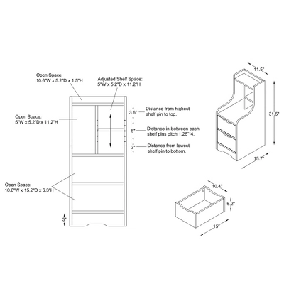 Clumsen Multi Storage Night Stand - MiBasics 7 Clumsen Multi Storage Night Stand - MiBasics - Image 7