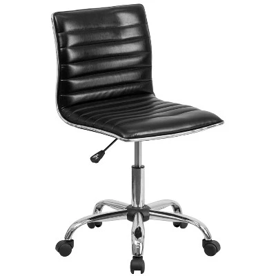 Merrick Lane Home Office Chair Ergonomic Executive Ribbed Low Back Armless Computer Desk Chair - Base, Frame & Border 15 Merrick Lane Home Office Chair Ergonomic Executive Ribbed Low Back Armless Computer Desk Chair - Base, Frame & Border - Image 15
