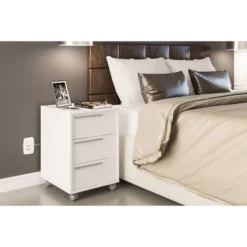 Maia 3 Drawer File Cabinet White - Polifurniture -Baxton Studio Shop GUEST a63c984c 2764 4f8a 88f8 685d5e84455c