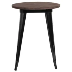Merrick Lane 24" Round Metal Indoor Table With Galvanized Steel Frame And Rustic Wood Top 11 Merrick Lane 24" Round Metal Indoor Table With Galvanized Steel Frame And Rustic Wood Top -Baxton Studio Shop GUEST a66e2e36 a4be 4d6a b1e6 f50896baeec1