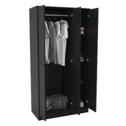 Denmark 3 Door Wardrobe - Polifurniture -Baxton Studio Shop GUEST a6803372 3587 443d bd73 6f9671447a8f