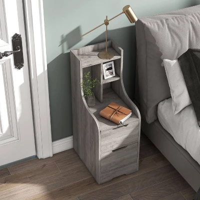 Clumsen Multi Storage Night Stand - MiBasics 3 Clumsen Multi Storage Night Stand - MiBasics - Image 3