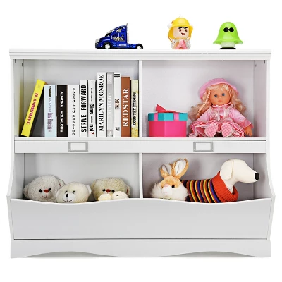 Tangkula Multi-Bin Kids Toy Storage Organizer Toy Display Shelf Bookcase 2 Tangkula Multi-Bin Kids Toy Storage Organizer Toy Display Shelf Bookcase - Image 2