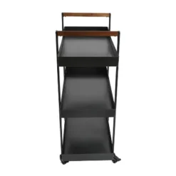Metal Frame Bar Cart With Tray Shelves Black - The Urban Port 8 Metal Frame Bar Cart With Tray Shelves Black - The Urban Port -Baxton Studio Shop GUEST a7807a9a 0c4b 4bc5 9ee8 1e30c392840b