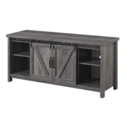 Blake Barn Door TV Stand For TVs Up To 55" With Shelves And Sliding Cabinets - Breighton Home -Baxton Studio Shop GUEST a90f310e 2825 40a9 9e08 b5d46a0aad9e