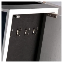 Melanie 7 Drawer Glam Jewelry Armoire Mirrored/Brushed - Aiden Lane -Baxton Studio Shop GUEST a92f638c ff59 4fa0 940a 4108c6d61eb2