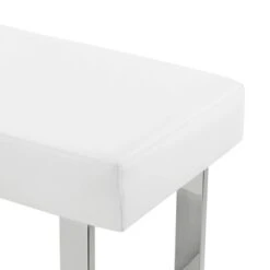Amanda Faux Leather Bench White - Armen Living -Baxton Studio Shop GUEST a9e5e738 a71c 4895 bfaa cd301a2915a1