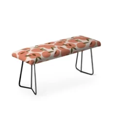 Alisa Galitsyna Peach Harvest Bench Orange/Black - Deny Designs -Baxton Studio Shop GUEST a9f35ac3 56f4 4900 acaa 3d0ff47bdd88