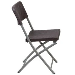 Emma And Oliver 6 Pack Brown Rattan Plastic Folding Chair With Gray Frame - Event Chair 17 Emma And Oliver 6 Pack Brown Rattan Plastic Folding Chair With Gray Frame - Event Chair -Baxton Studio Shop GUEST aa343a07 964a 4b9e 8f0c 9aa3b1d77fd0