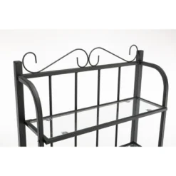 Praha Bakers Rack Black - Boraam -Baxton Studio Shop GUEST aad5a272 2bc9 4b27 b96c 606c49fc4bcb