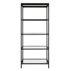 30" Wide Black Bronze Bookcase - Henn&Hart
