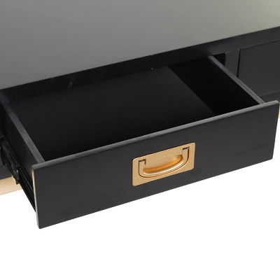 30" X 47" Contemporary Wood Desk - Olivia & May 4 30" X 47" Contemporary Wood Desk - Olivia & May - Image 4