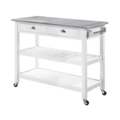 American Heritage 3 Tier Stainless Steel Kitchen Cart With Drawers - Breighton Home 23 American Heritage 3 Tier Stainless Steel Kitchen Cart With Drawers - Breighton Home -Baxton Studio Shop GUEST abe83c81 a94e 4123 80d7 aa8072d946a7
