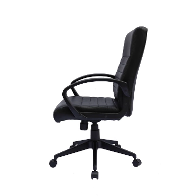Ribbed Back Task Chair Black - Boss Office Products 2 Ribbed Back Task Chair Black - Boss Office Products - Image 2