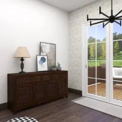 Rustic Wood Buffet Dark Brown - Olivia & May -Baxton Studio Shop GUEST ac78077a a19e 420d 854e 4c2635d2eeff