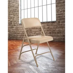 Set Of 4 Premium Vinyl Padded Triple Brace Folding Chairs - Hampden Furnishings -Baxton Studio Shop GUEST acfaa898 a57e 47d3 9dc7 162bec18278c