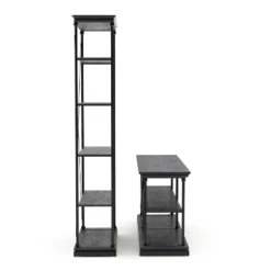 2pc Tullymore Open Shelf Console Table And Bookcase Set - MiBasics -Baxton Studio Shop GUEST ade83660 c9e1 4582 b5c1 636961ef0d3a