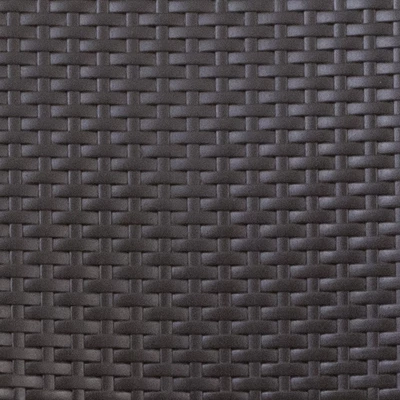 Emma And Oliver 6 Pack Brown Rattan Plastic Folding Chair With Gray Frame - Event Chair 2 Emma And Oliver 6 Pack Brown Rattan Plastic Folding Chair With Gray Frame - Event Chair - Image 2