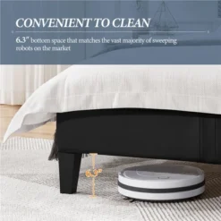 Yaheetech Upholstered Bed Frame With Button-Tufted Headboard -Baxton Studio Shop GUEST ae2046a2 a096 4349 b4e0 47b138b3d6f5