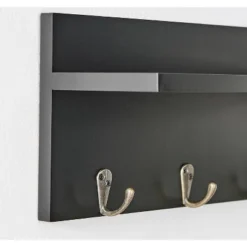 18" Utility Shelf With Pocket And Hanging Hooks Black - Danya B. 17 18" Utility Shelf With Pocket And Hanging Hooks Black - Danya B. -Baxton Studio Shop GUEST ae9a8ea5 9d7e 4b1c 9987 7edbc96f3d86