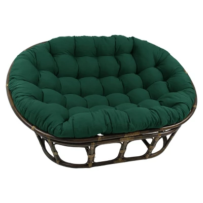 63"x45" Double Papasan With Twill Cushion - International Caravan 8 63"x45" Double Papasan With Twill Cushion - International Caravan - Image 8