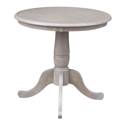 30" San Remo Round Top Pedestal Table With 2 Chairs Dining Sets - International Concepts 2 30" San Remo Round Top Pedestal Table With 2 Chairs Dining Sets - International Concepts - Image 2