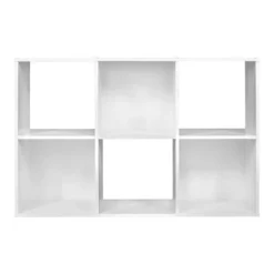 Closetmaid 899600 Decorative Home Stackable 6 Cube Cubeicals Organizer Storage In White With Hardware For Home, Office, Closet, Or Toys