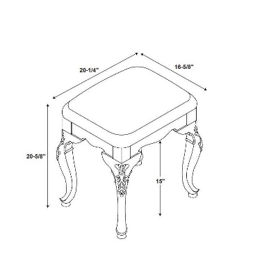 Stacey Bench Cherry Red - Powell Company 6 Stacey Bench Cherry Red - Powell Company - Image 6