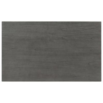 7-Piece Wooden Dining Table Set With 1 Dining Table And 6 Upholstered Chairs With Shaped Legs, Gray+White - ModernLuxe 7 7-Piece Wooden Dining Table Set With 1 Dining Table And 6 Upholstered Chairs With Shaped Legs, Gray+White - ModernLuxe - Image 7