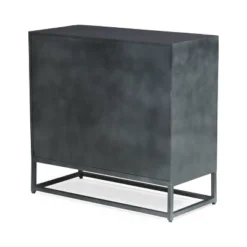 Conley Handcrafted Modern Industrial 2 Door Cabinet Gray/Black - Christopher Knight Home -Baxton Studio Shop GUEST b2335b6b 053c 4352 b66b 8460dab6d62b