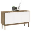 Sienna Sideboard Walnut/White - Polifurniture