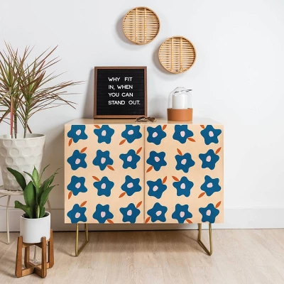 Maritza Lisa Wonky Spring Flowers Credenza - Deny Designs 1 Maritza Lisa Wonky Spring Flowers Credenza - Deny Designs