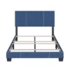 Full Lucena Linen Upholstered Full Bed Frame Blue Boyd Sleep Eco Dream
