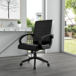 Ribbed Back Task Chair Black - Boss Office Products 7 Ribbed Back Task Chair Black - Boss Office Products -Baxton Studio Shop GUEST b3aecdc7 40f8 4958 9f35 ff88f6d2a258