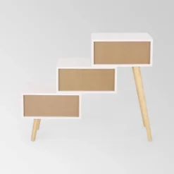 Payson Mid-Century Modern 3 Drawer Tiered Cabinet Matte White - Christopher Knight Home -Baxton Studio Shop GUEST b49c906c bad3 4b35 934b 0f1a8ca2fb2a
