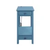 Byzad Side Table With USB Charging Dock Teal - Acme Furniture