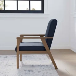 Lara Exposed Arm Accent Chair - Brookside Home -Baxton Studio Shop GUEST b50757c6 d362 4bb1 aea9 5b0b74b29b0e