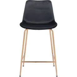 Chelles Counter Height Barstool Chair Black - ZM Home -Baxton Studio Shop GUEST b5245855 2eb7 4ec4 a259 929dfb2f959e