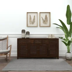 Rustic Wood Buffet Dark Brown - Olivia & May -Baxton Studio Shop GUEST b5b2cb28 0e9c 4e56 9678 15efa0d9e9ff