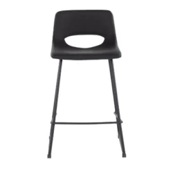 Set Of 2 Robbi Steel/Faux Leather Counter Height Barstools - LumiSource 15 Set Of 2 Robbi Steel/Faux Leather Counter Height Barstools - LumiSource -Baxton Studio Shop GUEST b5e18c3f c472 4b2c afee 89c7b9379e03