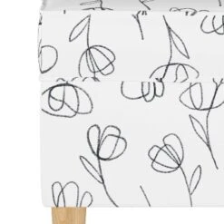 Storage Bench Contoured Tulips White - Skyline Furniture -Baxton Studio Shop GUEST b6e12f74 450a 4c76 92b2 2fcb5b0dcd5d