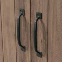 Homeplus 2 Door Farmhouse Storage Cabinet Salt Oak - Sauder -Baxton Studio Shop GUEST b7013d51 8d2b 4f65 8fcc 6a468e7ff740