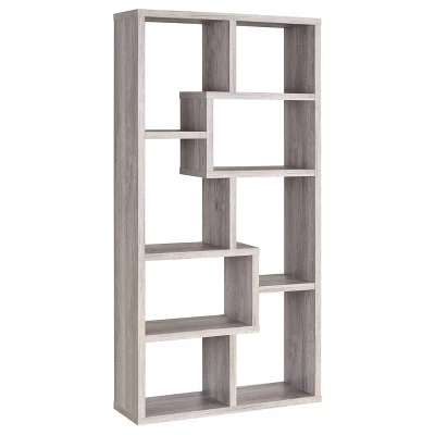 70.75" Theo 8 Shelf Bookcase - Coaster 5 70.75" Theo 8 Shelf Bookcase - Coaster - Image 5